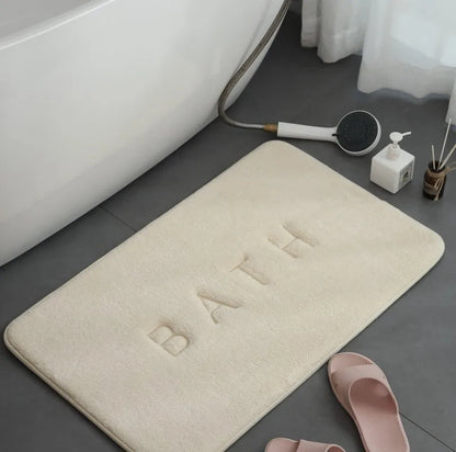 Memory Foam Bath Mat – Anti-Slip Super Absorbent Coral Fleece Floor Rug