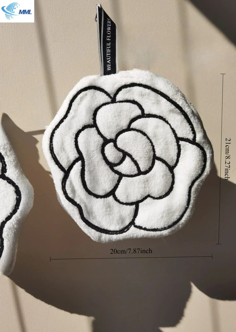 Camellia Flower Hand Towel – Soft, Absorbent & Quick-Drying