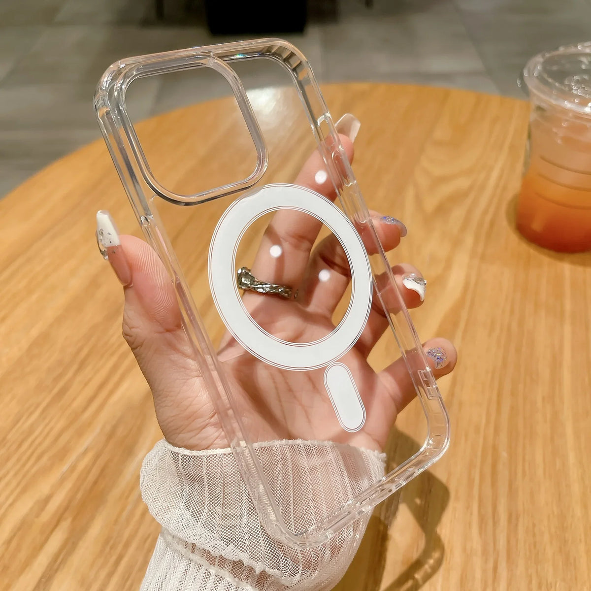 MagSafe Clear iPhone Case – Magnetic Transparent Wireless Charging Cover for iPhone 11–16 Series