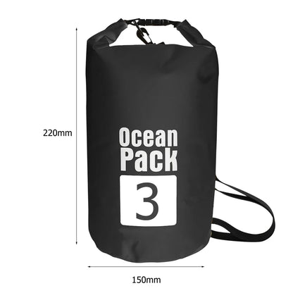 Waterproof Dry Bag – Foldable Roll-Top Pack 2L 3L 5L 10L 15L