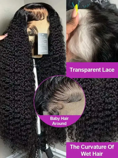 Jerry Curly Lace Front Wig Human Hair – 13x4 & 13x6 HD Transparent Lace