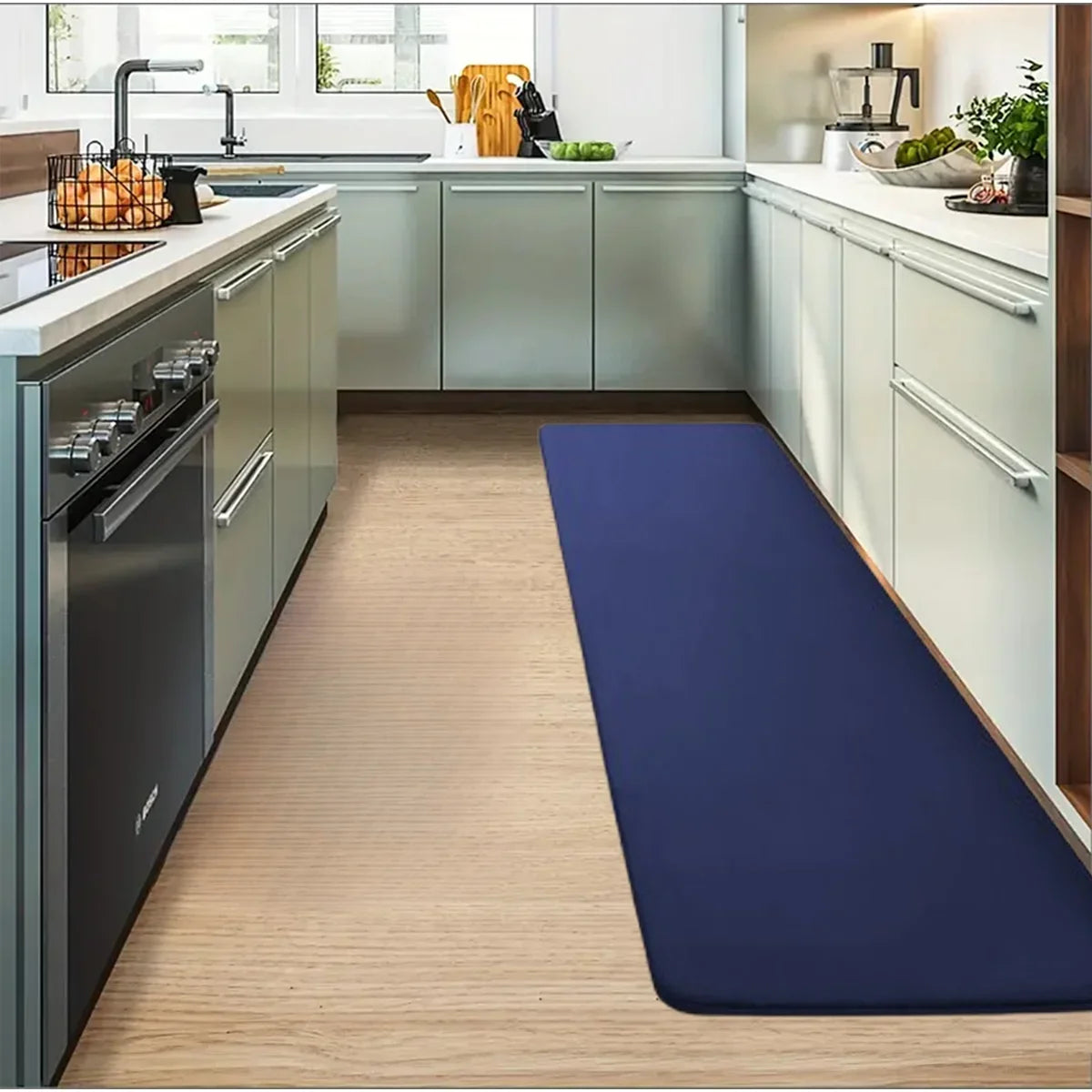 Flannel Kitchen Runner Mat – Non-Slip, Absorbent & Dirt-Resistant