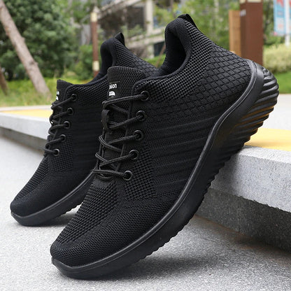 Men's Lightweight Lace-Up Sneakers – All-Season Casual Shoes