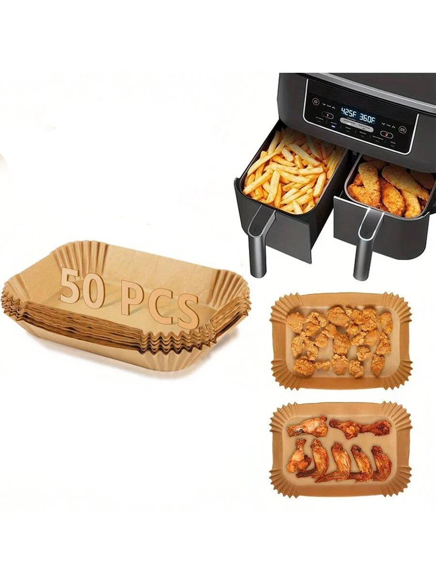 Air Fryer Disposable Paper Liners – Oil-Proof Parchment Sheets
