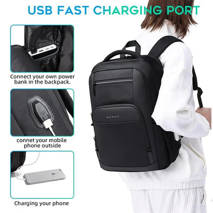 Laptop Backpack 15.6 Inch with USB Charging Port – Waterproof Travel Bag