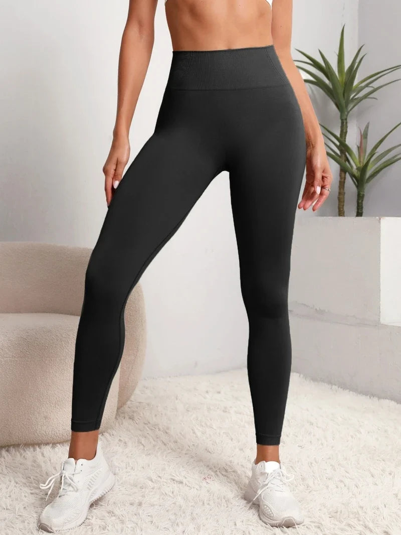 Women's Seamless Push-Up Yoga Leggings – High Waist Gym Tights