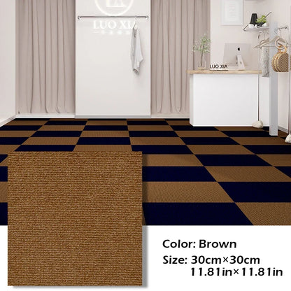 Self-Adhesive Carpet Tiles 30x30cm – Anti-Slip DIY Floor Mat for Office, Bedroom & Study