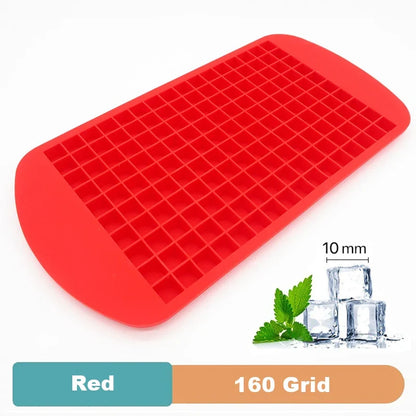 Silicone Ice Cube Tray – Flexible BPA-Free Mold, Multiple Grid Sizes