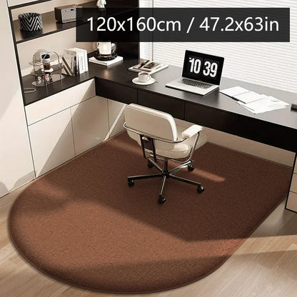 Office Chair Mat Flannel Desk Floor Protector – Thick Arched Carpet