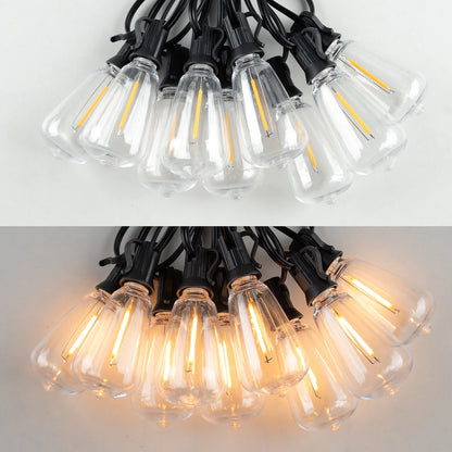 ST38 Outdoor String Lights Connectable Waterproof Shatterproof LED Bulb Dimmable
