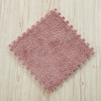 Soft Plush Interlocking Play Mat Tiles for Kids – 30x30cm Puzzle Carpet