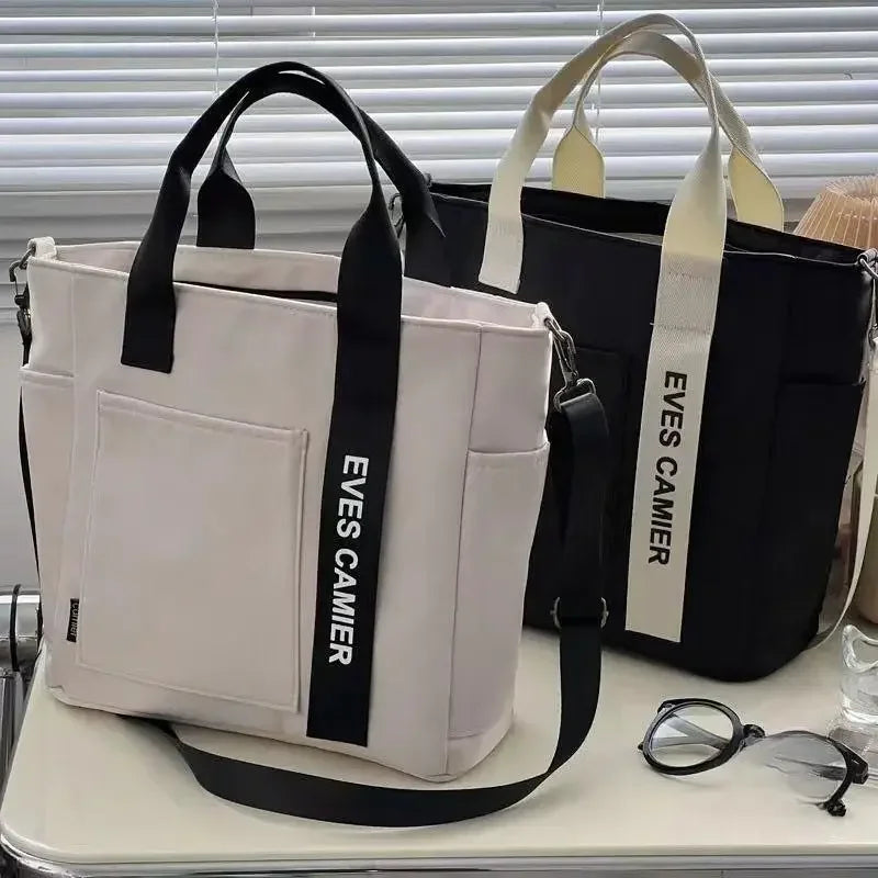 Casual Tote Bag Large Capacity Waterproof Nylon Shoulder Bag