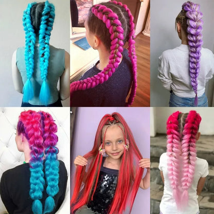 28 Inch Synthetic Braiding Ponytail Hair Extension – DIY Jumbo Braid