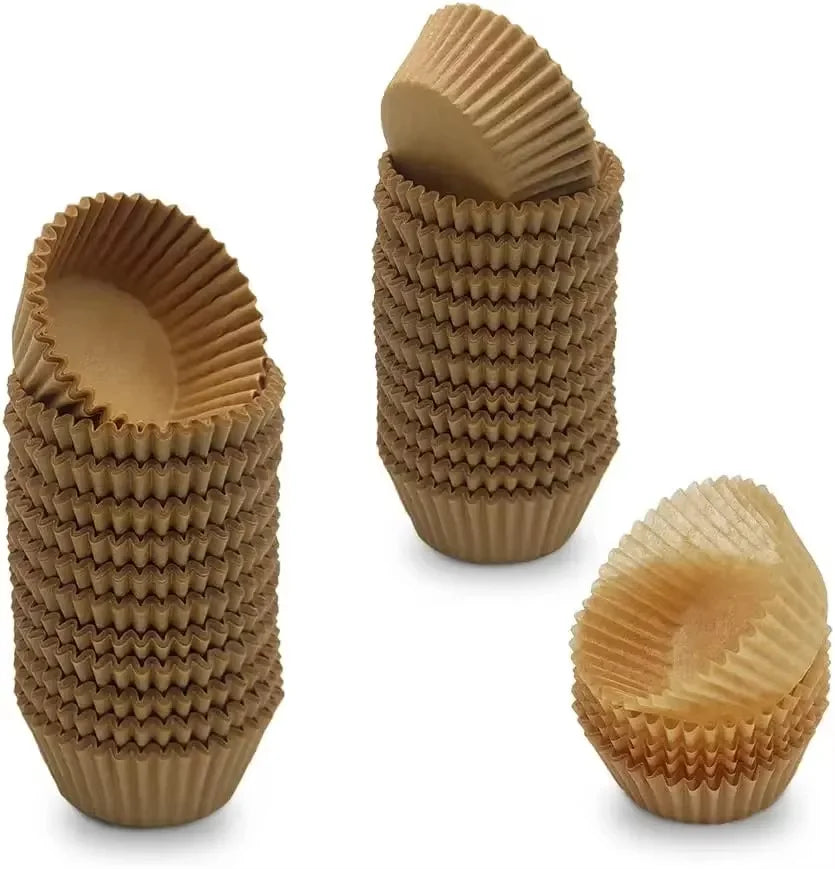 Cupcake Liners Greaseproof Baking Cups – Food Grade Muffin Wrappers (100/500/1000 pcs)