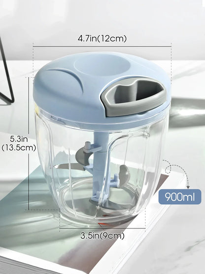 Manual Garlic Chopper & Vegetable Mincer – Pull String