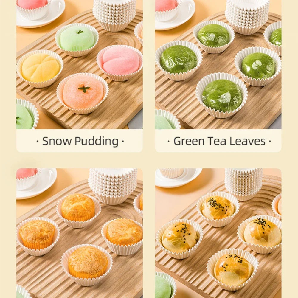 Cupcake Liners Greaseproof Baking Cups – Food Grade Muffin Wrappers (100/500/1000 pcs)