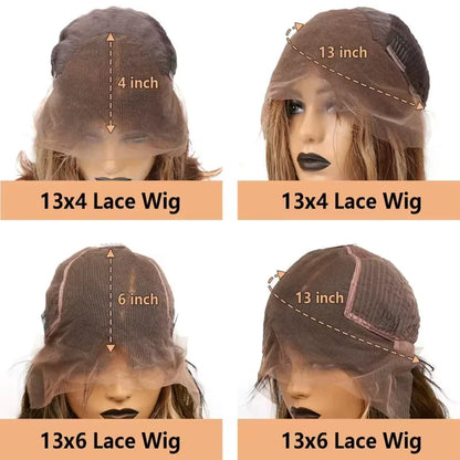 P4/27 Highlight Body Wave Lace Front Wig 13x4 HD Human Hair
