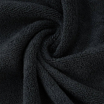 Microfiber Salon Towels – Bleach-Proof, Soft & Highly Absorbent (Black)