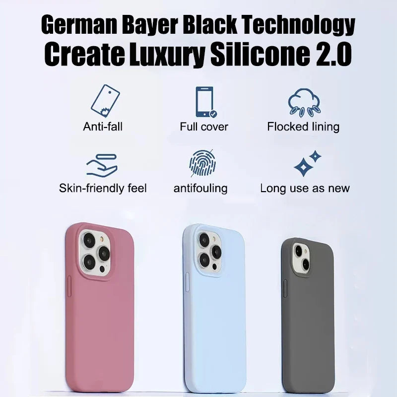 Shockproof Slim iPhone Case – Solid Color ABS Cover