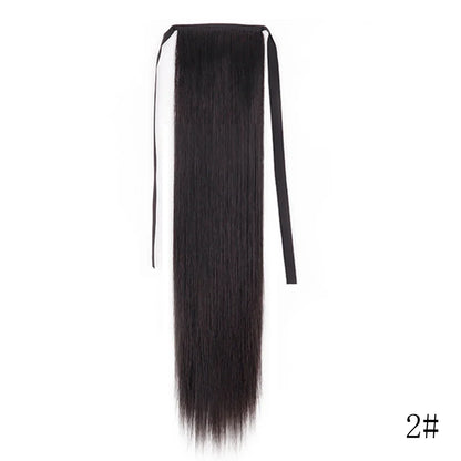 Wrap Around Ponytail Extension – Long Straight Synthetic Clip-In