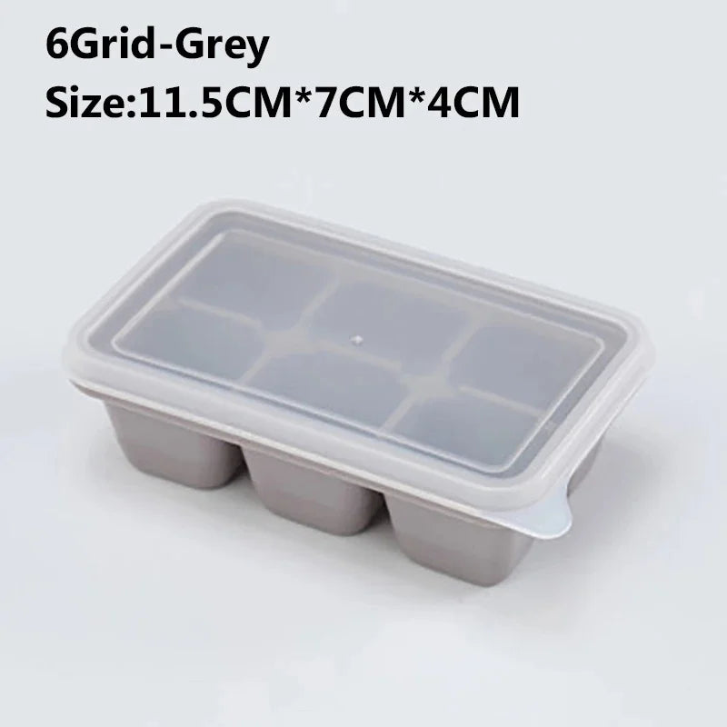 Silicone Ice Cube Tray – Flexible BPA-Free Mold, Multiple Grid Sizes