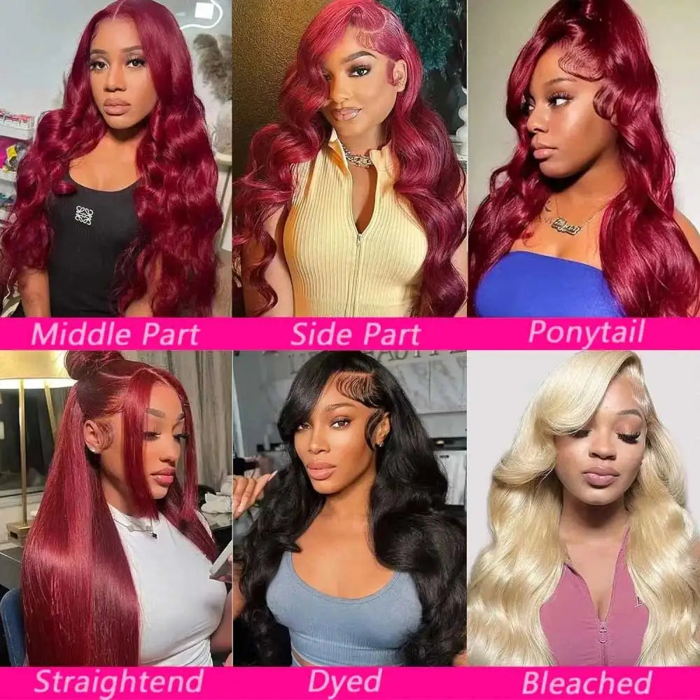 HD Lace Front Human Hair Wig – Straight, Deep Wave & Body Wave