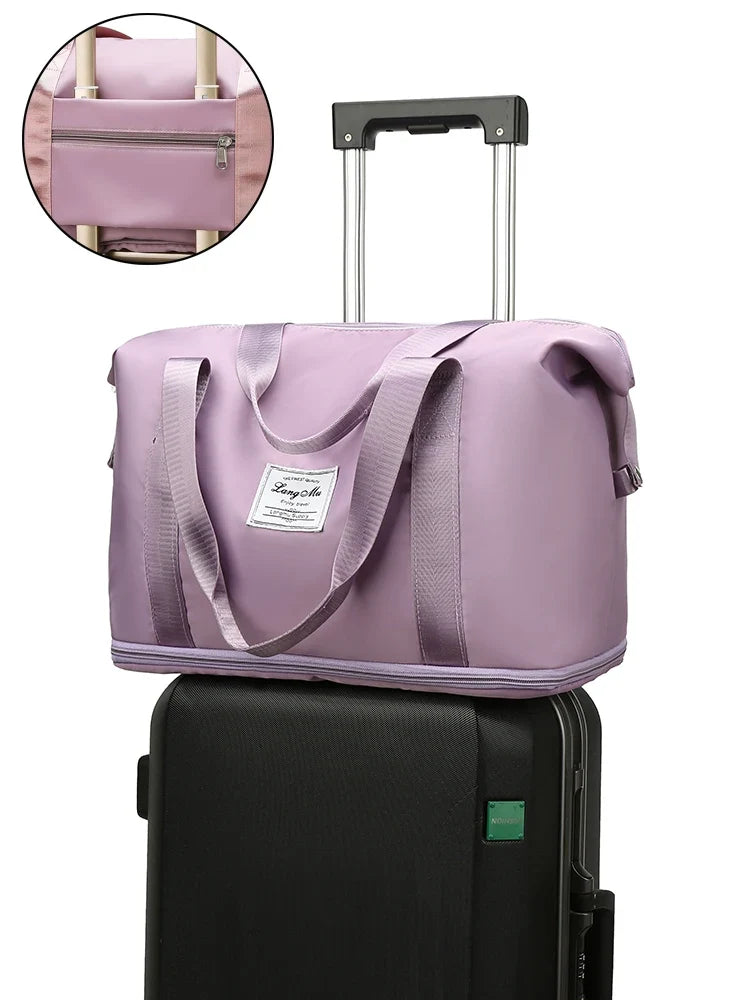 Waterproof Gym Duffle Bag for Women – Large Nylon Tote