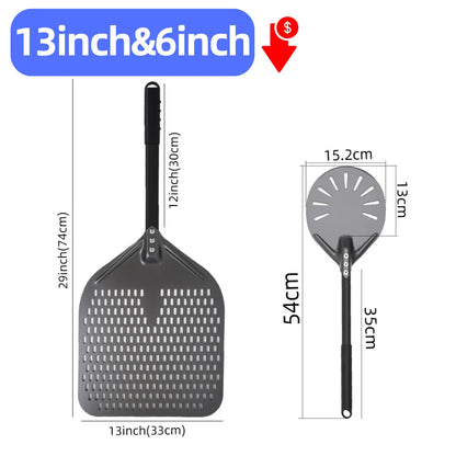 Aluminum Pizza Peel – Hard Anodized Bread Paddle for Oven Baking