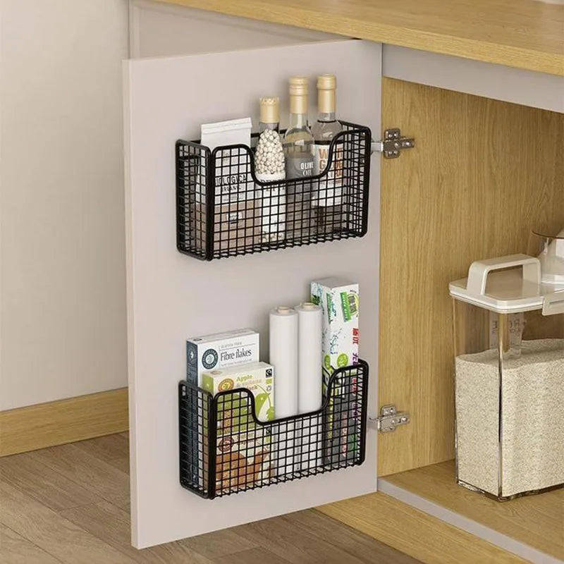Punch-Free Wall-Mounted Storage Rack – Kitchen & Bathroom Organizer
