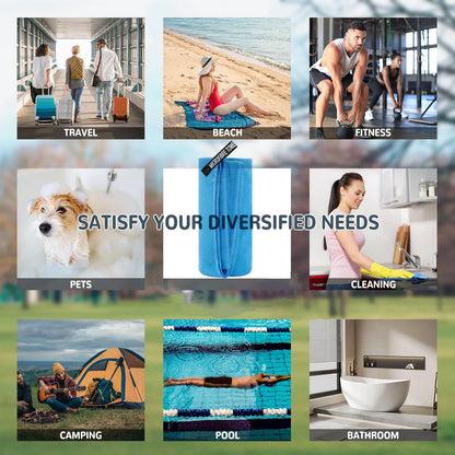 Microfiber Quick-Dry Bath Towel – Lightweight & Absorbent