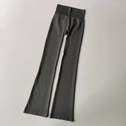 Women's Seamless High-Waist Flare Yoga Pants – Compression Leggings