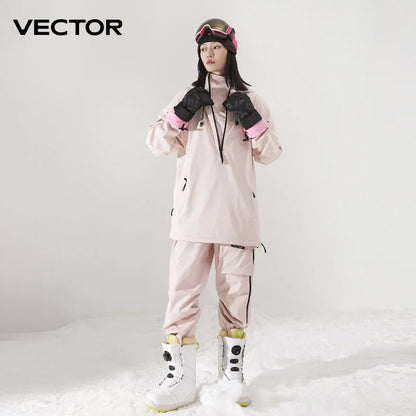 Ski Jacket & Pants Set – Waterproof Windproof Winter Ski Suit for Men & Women