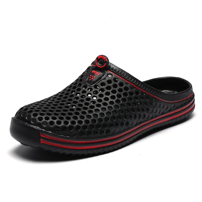 Hollow-Out Clogs Unisex Beach Sandals – Non-Slip, Sizes 36–45
