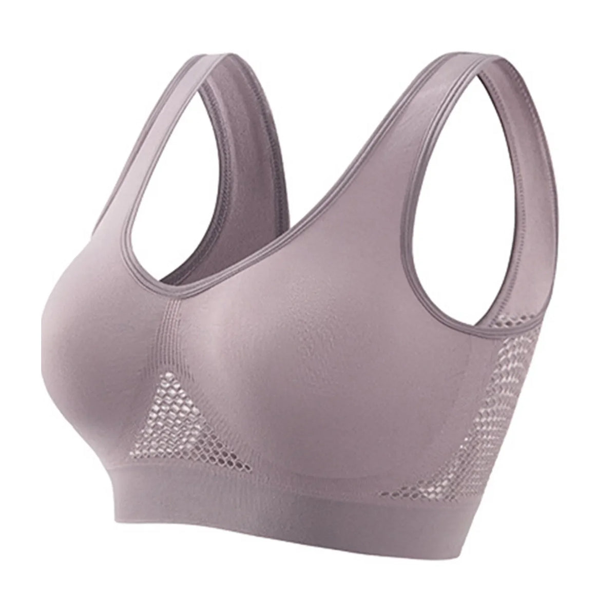 Seamless Sports Bra – High Support, Shockproof, Breathable Mesh