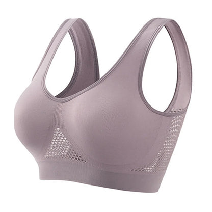 Seamless Sports Bra – High Support, Shockproof, Breathable Mesh