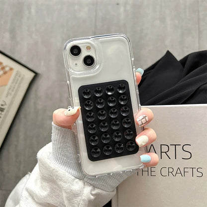 Transparent Airbag iPhone Case – 3D Suction Cup Drop Protection