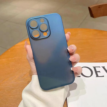 Ultra Thin Matte iPhone Case – Slim Translucent Cover for iPhone 11–15 & X Series