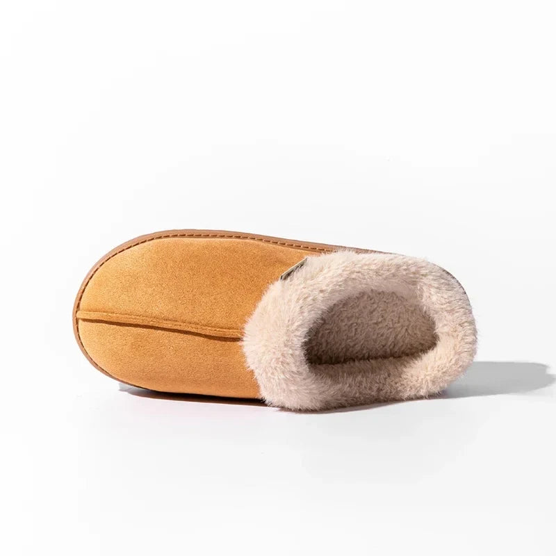 Fluffy Indoor Slippers – Thick EVA Sole Warm Anti-Slip House Shoes