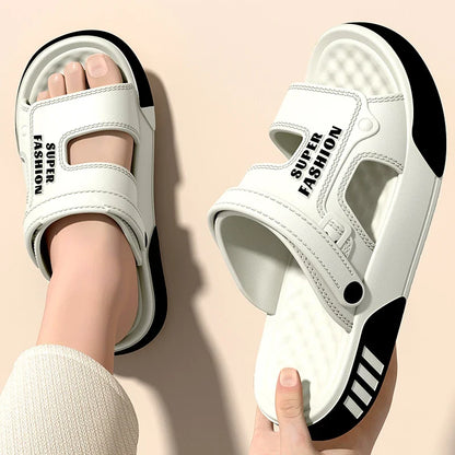 Men's Platform Slide Sandals – EVA Soft Sole, Indoor & Outdoor