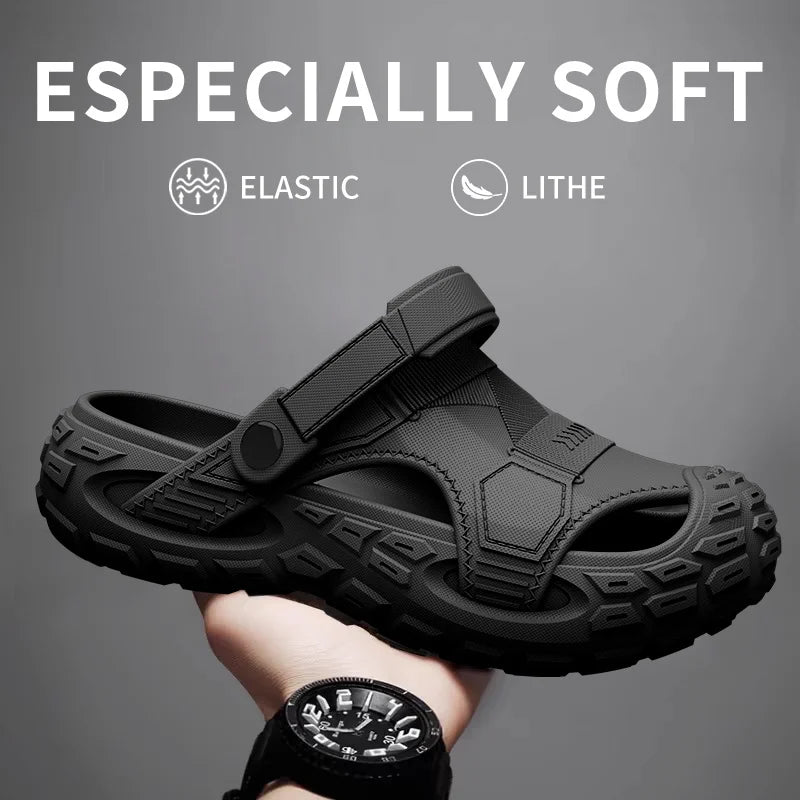 Men's Outdoor Clogs Lightweight Breathable Anti-Slip Summer Sandals