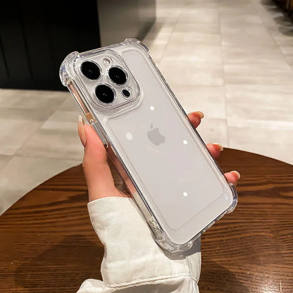 Clear Silicone iPhone Case – Shockproof Transparent Cover iPhone 11–17