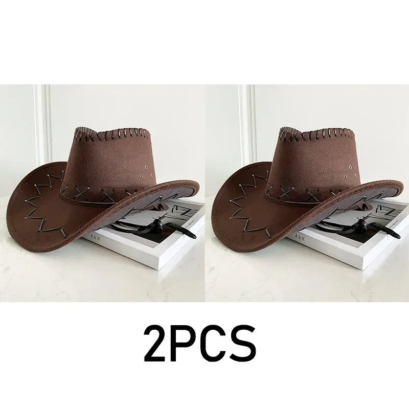 Western Cowboy Hat – Unisex Cowgirl Hat for Women & Men