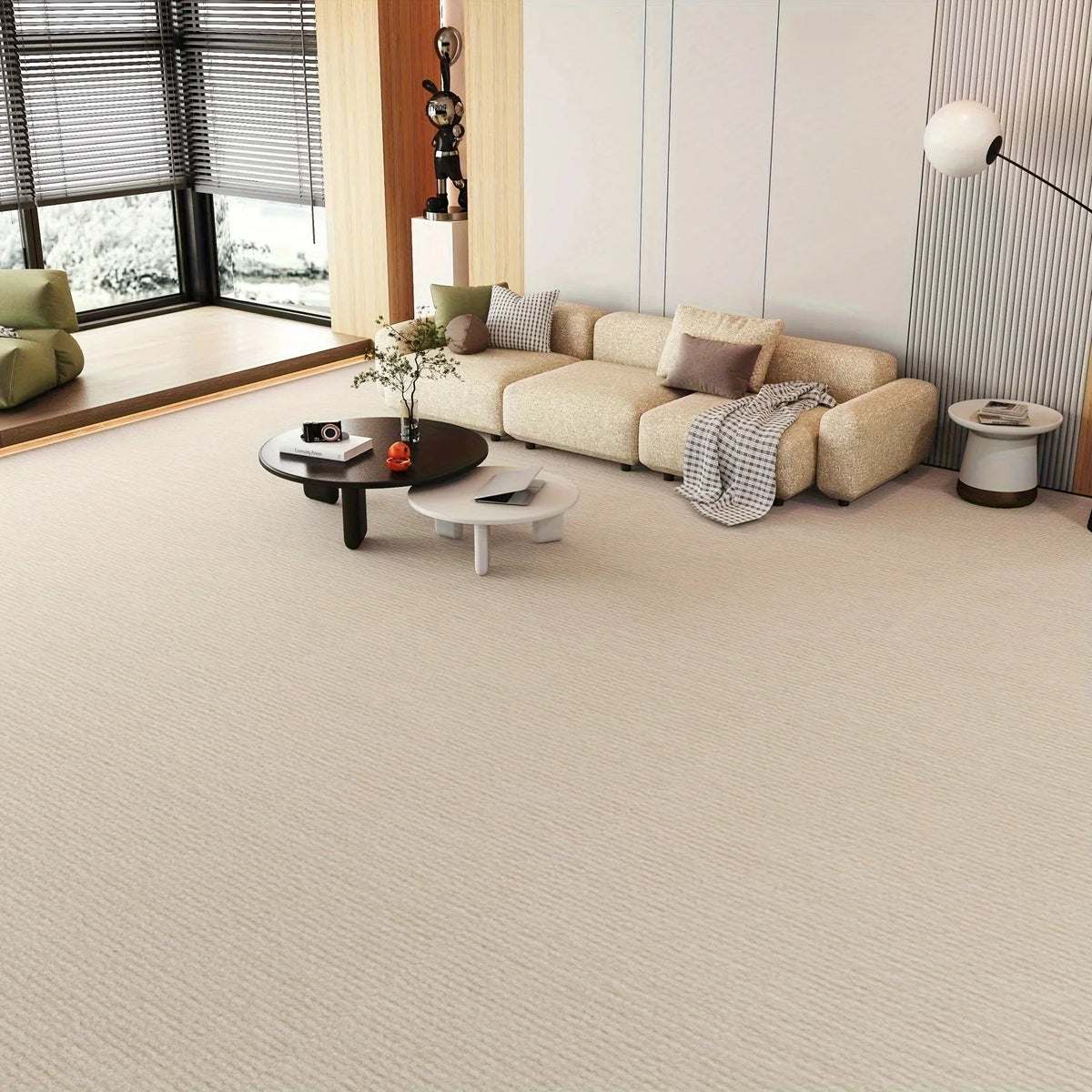 Self-Adhesive Area Rug – Water-Absorbent Bedroom & Kitchen Carpet