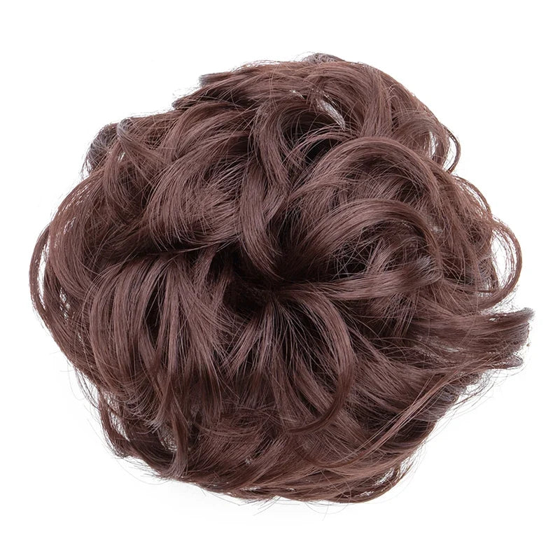 Messy Bun Hair Piece – Synthetic Chignon with Elastic Band