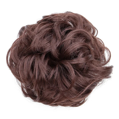 Messy Bun Hair Piece – Synthetic Chignon with Elastic Band