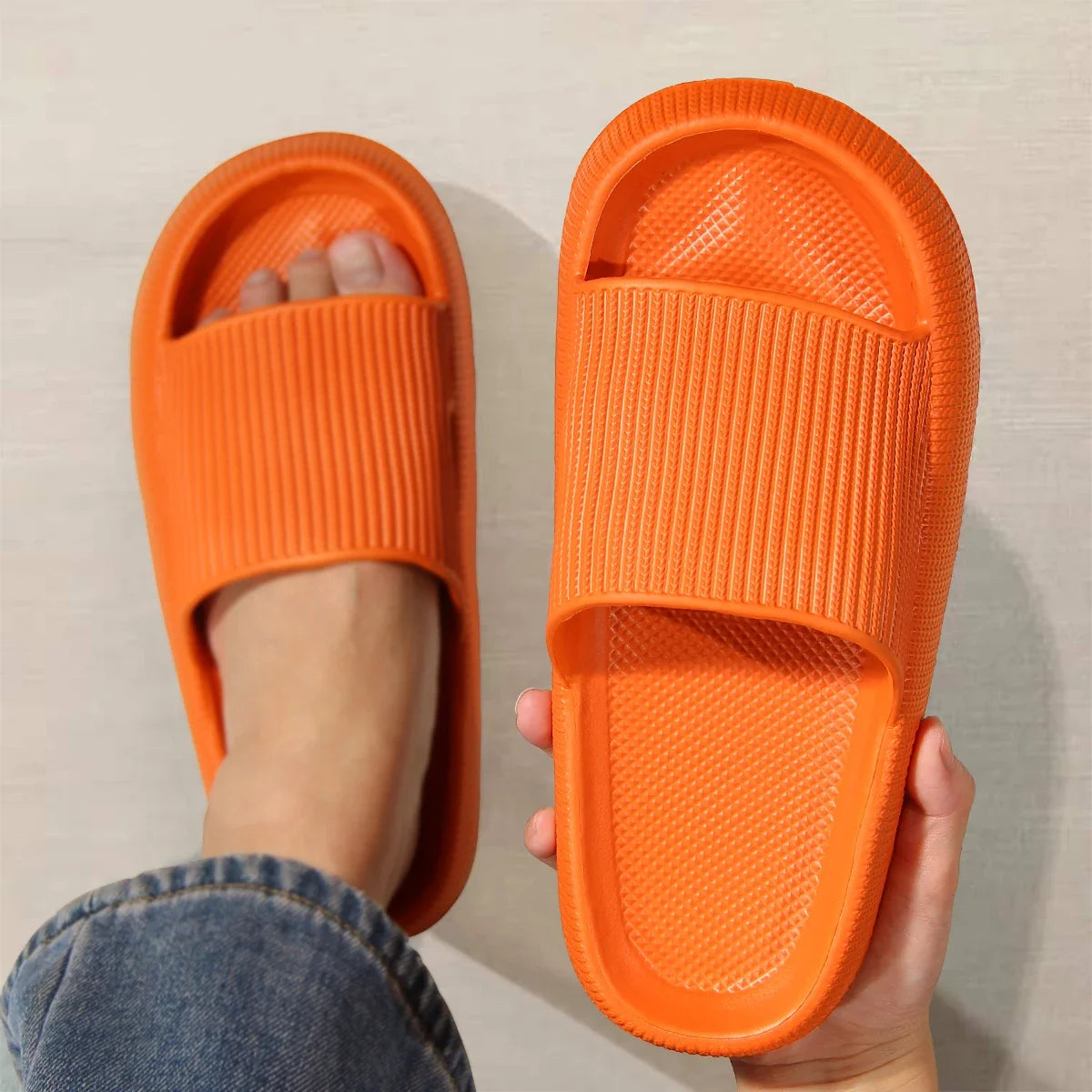 EVA Slide Slippers – Soft Non-Slip Home Sandals for Men & Women