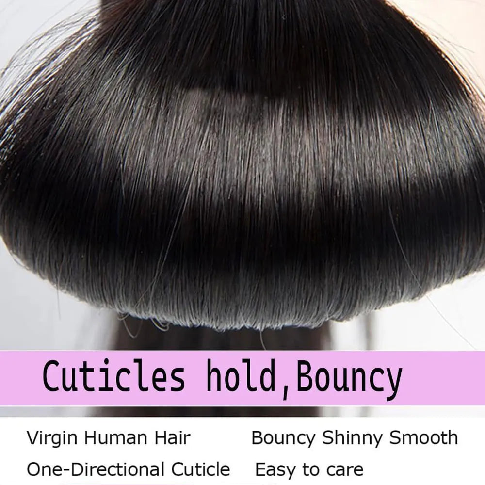Brazilian Straight Human Hair Bundles Remy Virgin Unprocessed