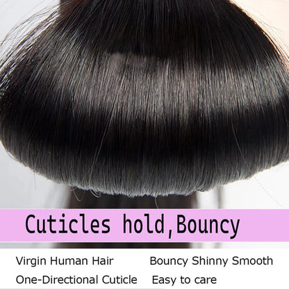 Brazilian Straight Human Hair Bundles Remy Virgin Unprocessed