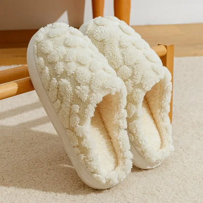Fluffy Plush Slippers Non-Slip House Shoes for Men and Women
