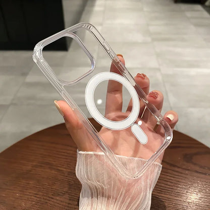 MagSafe Clear iPhone Case – Magnetic Transparent Wireless Charging Cover